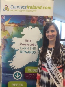 Rose of Tralee Haley O'Sullivan attends of launch of Connect Ireland sponsorship of Rose Festival 2014