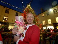 Star Kieran Donaghy & Baby Lola Rose switch on Christmas Lights in Tralee